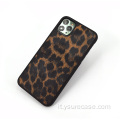 Logo personalizzato Colorblock Esotico custodia per cellulare leopardo